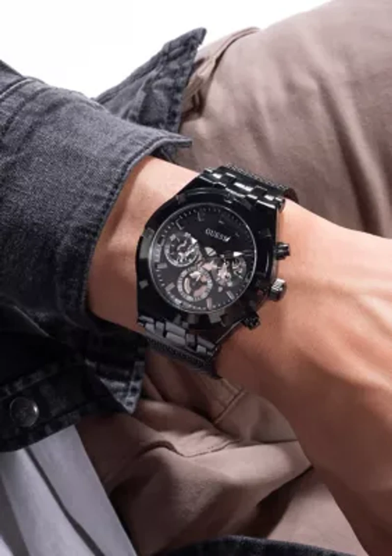 Black Case Mesh Watch