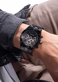 Black Case Mesh Watch