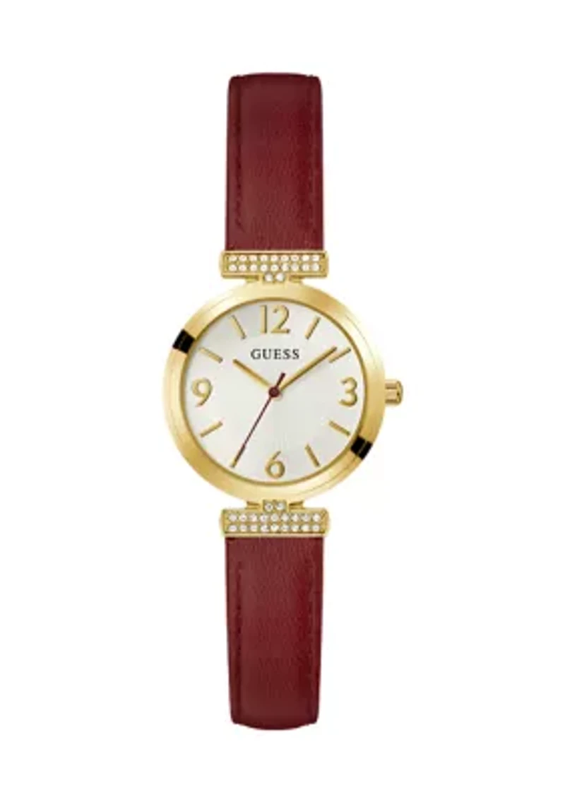 Dark Red Watch