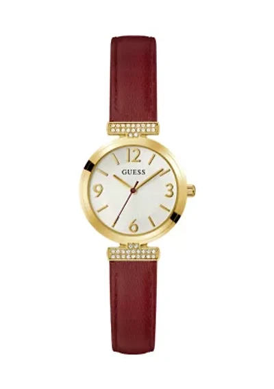 Dark Red Watch 