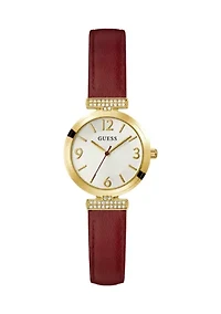 Dark Red Watch 