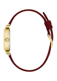Dark Red Watch 
