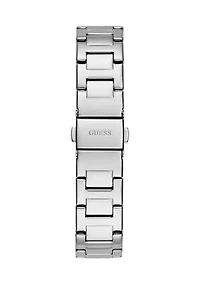 Silver Tone Case Stainless Steel Watch