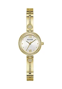 Gold Crystal Bangle Watch 
