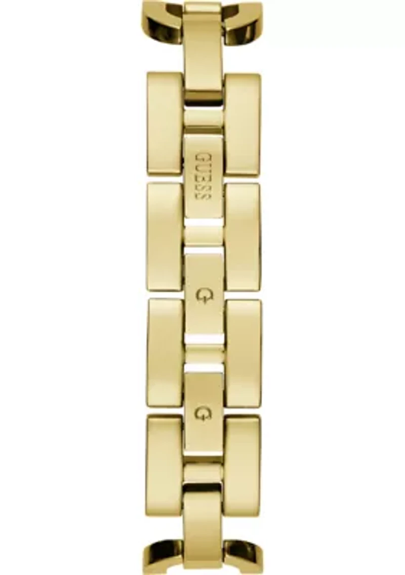 Gold Tone Analog Logo Watch