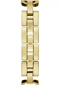 Gold Tone Analog Logo Watch