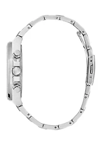 Silver and Black Metal Watch