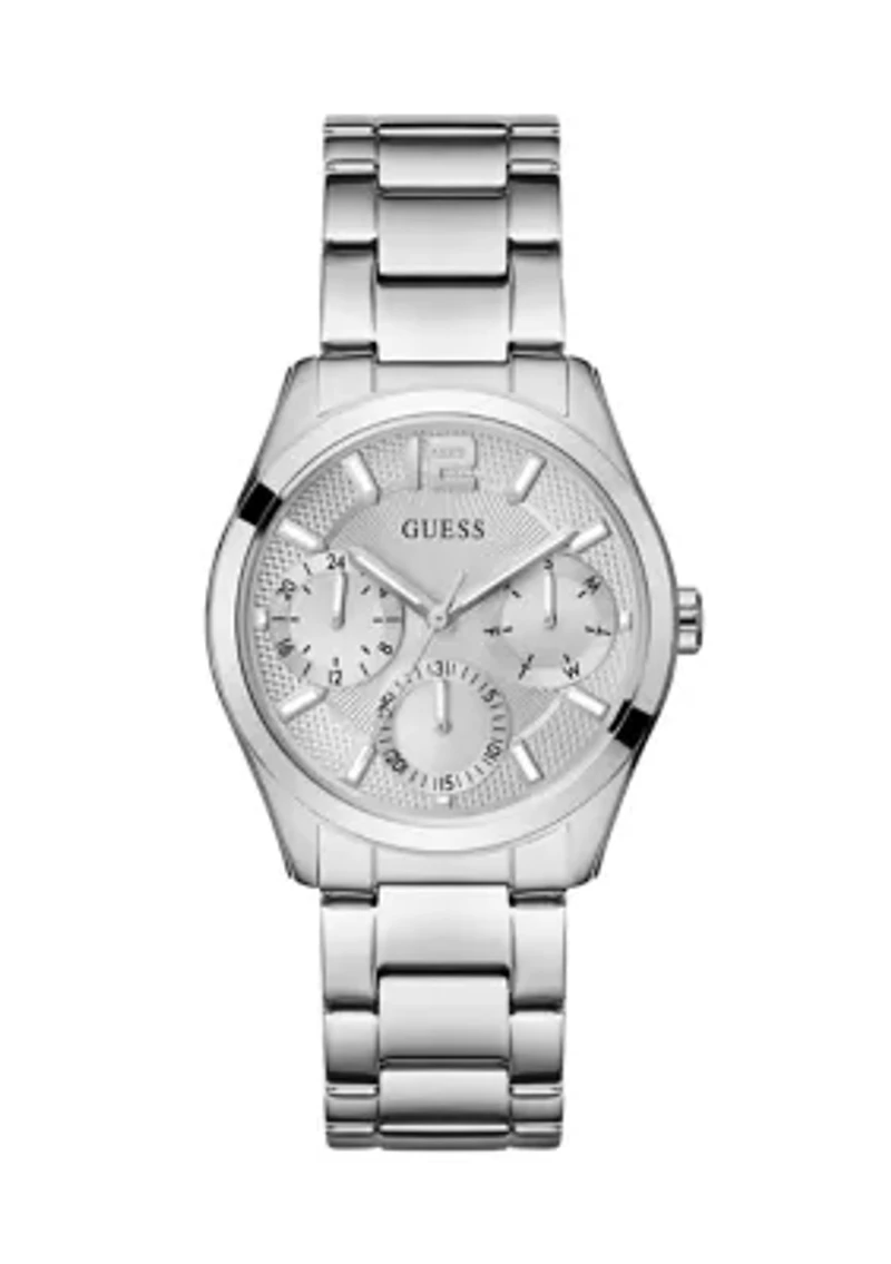 Silver Tone Multi-Function Watch