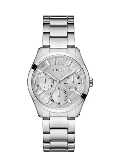 Silver Tone Multi-Function Watch