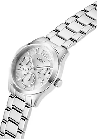 Silver Tone Multi-Function Watch