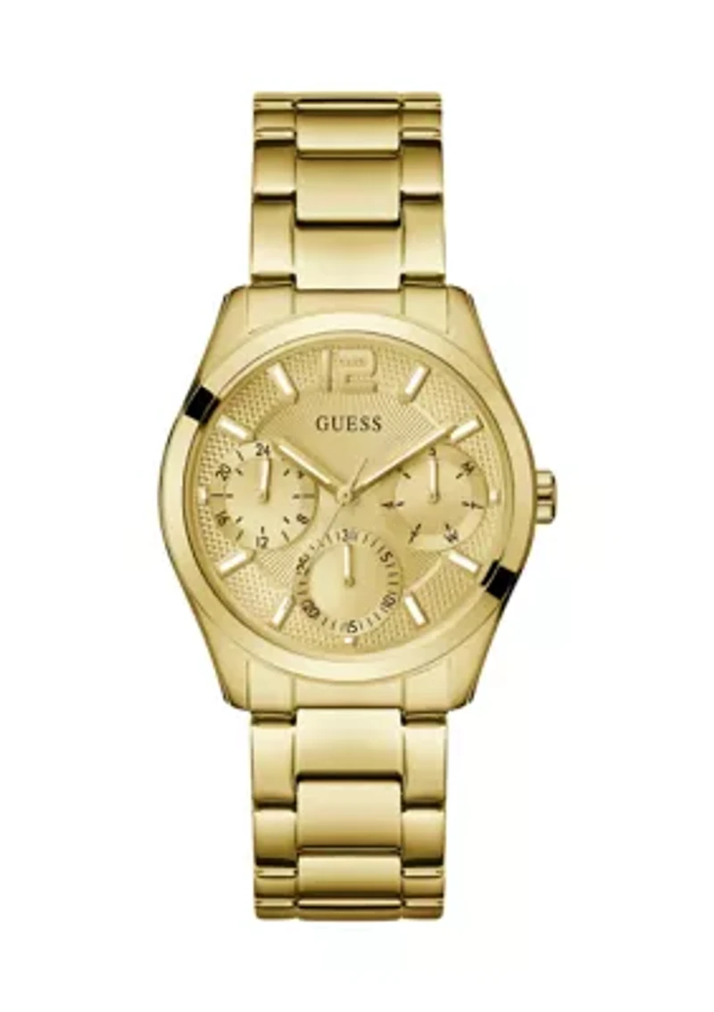 Gold Tone Multi-Function Watch