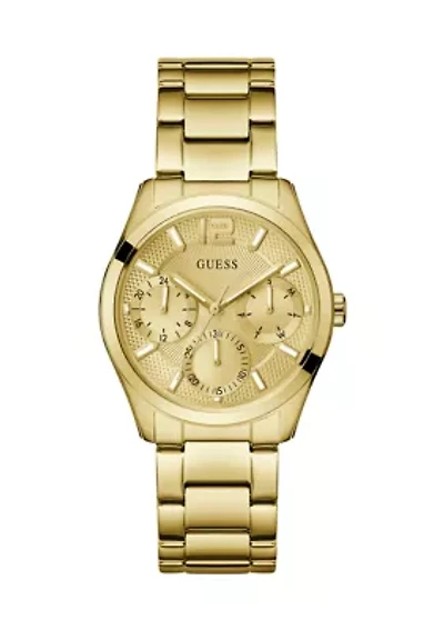 Gold Tone Multi-Function Watch