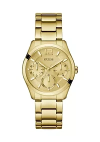Gold Tone Multi-Function Watch