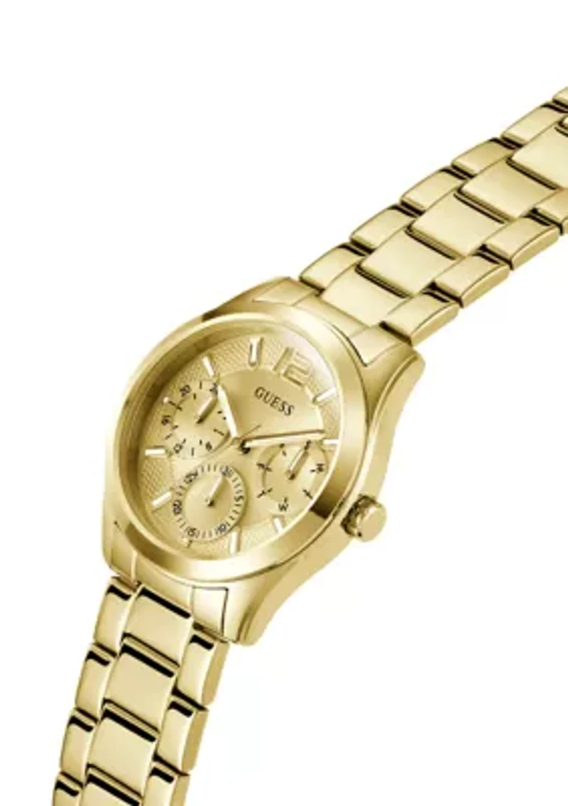 Gold Tone Multi-Function Watch
