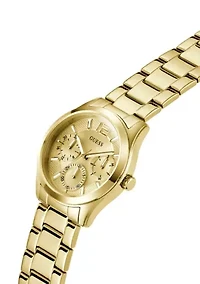 Gold Tone Multi-Function Watch
