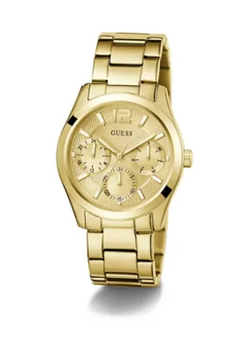 Gold Tone Multi-Function Watch