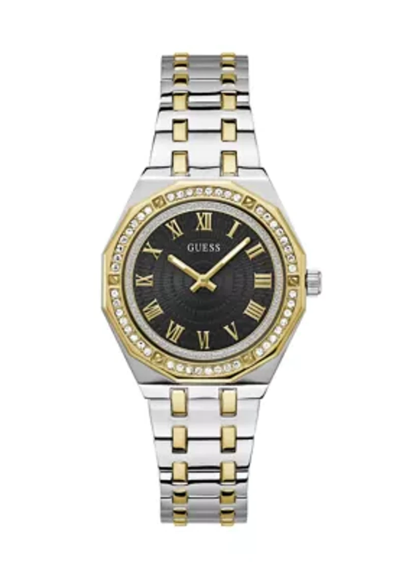 Two Tone Metal Bracelet Watch