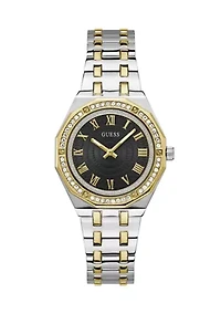 Two Tone Metal Bracelet Watch