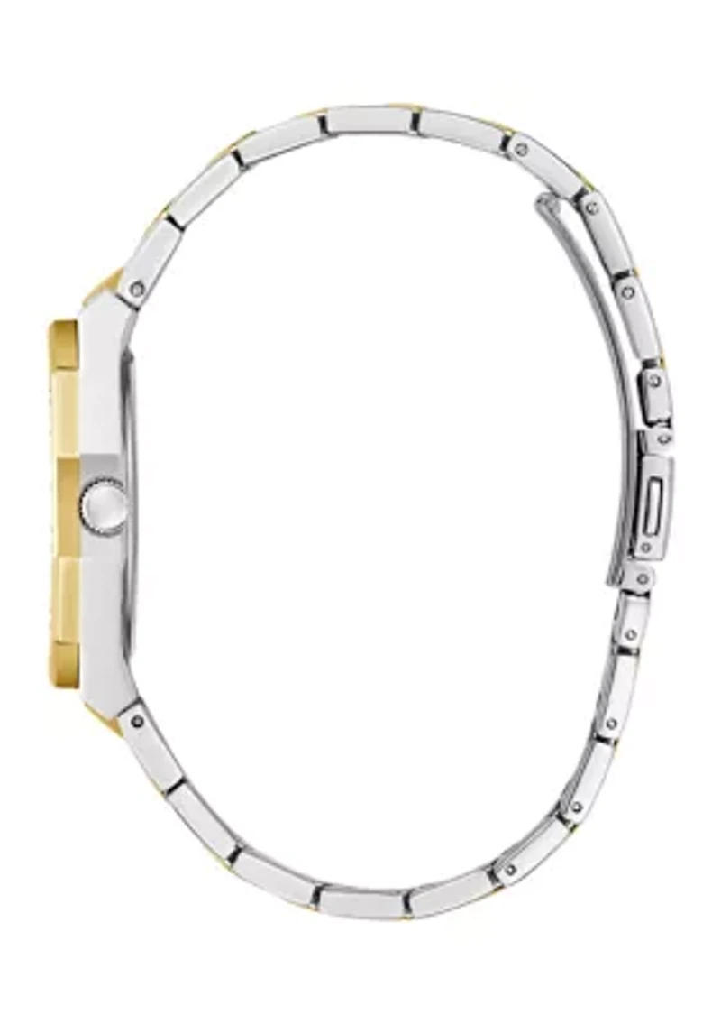 Two Tone Metal Bracelet Watch