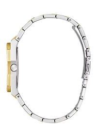 Two Tone Metal Bracelet Watch