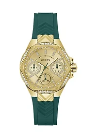Green Gold Tone Multi-function Watch