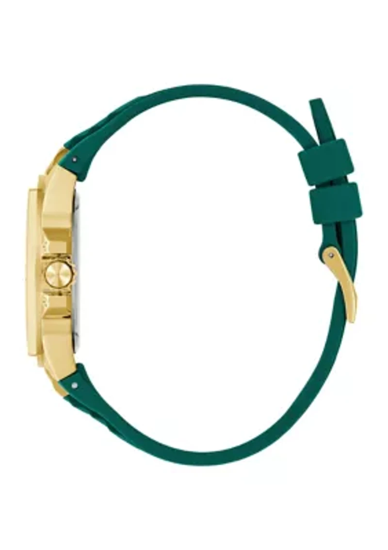 Green Gold Tone Multi-function Watch
