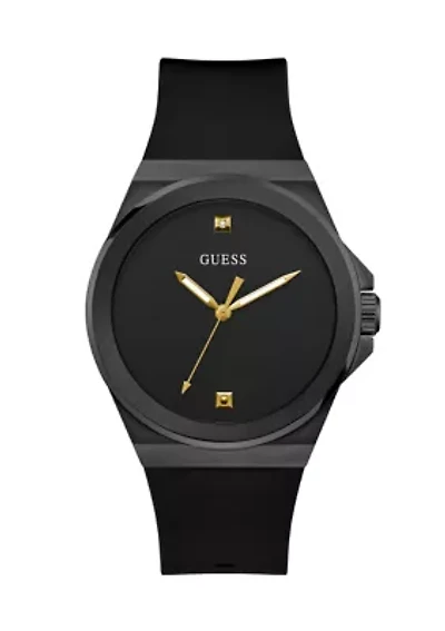 Rubber Black Band Watch