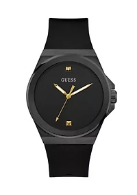 Rubber Black Band Watch