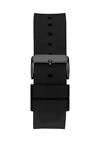 Rubber Black Band Watch