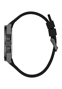 Rubber Black Band Watch