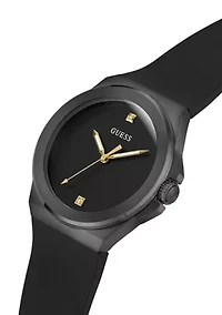 Rubber Black Band Watch
