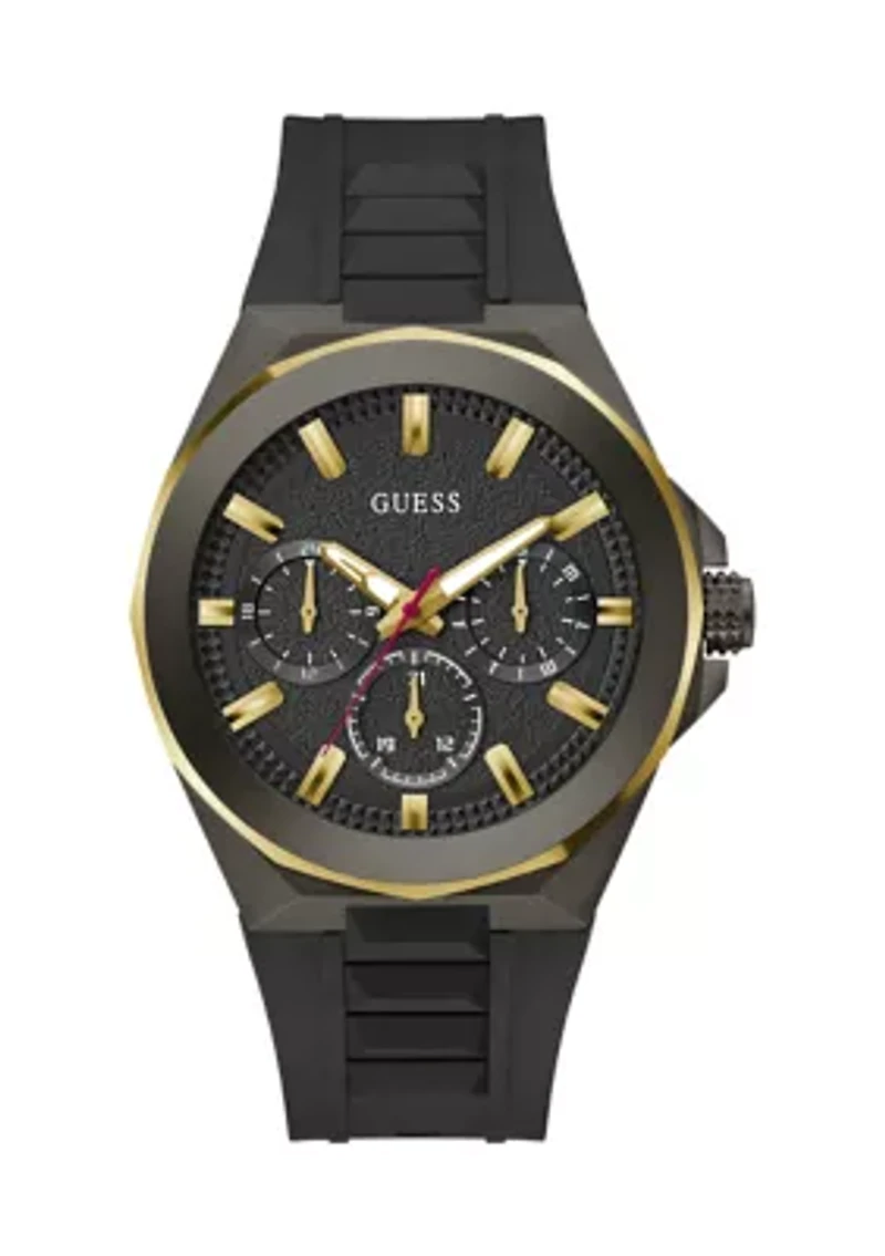 Black Two-Tone Multifunction Watch