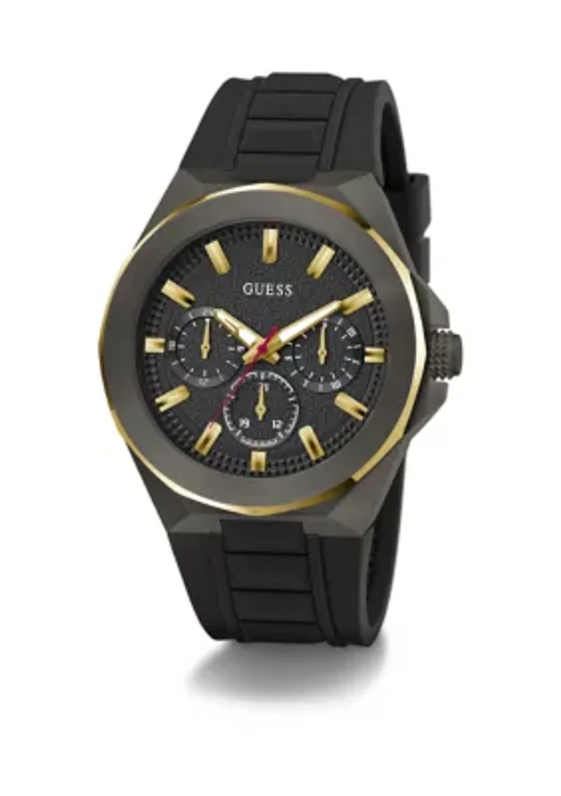 Black Two-Tone Multifunction Watch