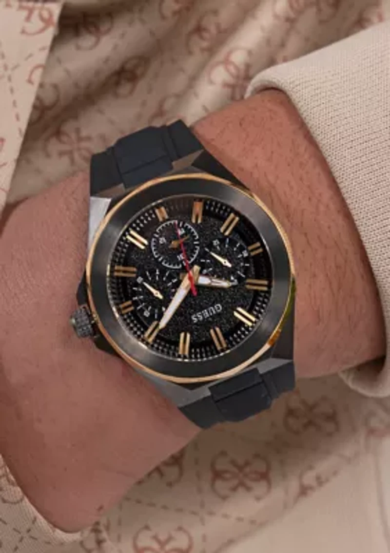 Black Two-Tone Multifunction Watch