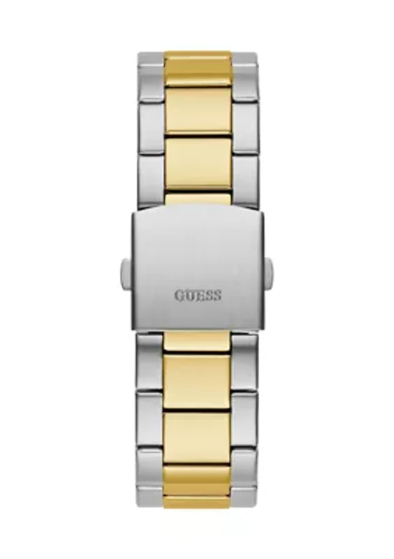 Two-Tone Silver Tone Multifunction Watch