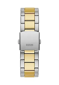 Two-Tone Silver Tone Multifunction Watch