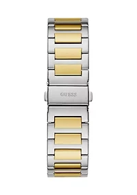 Two Tone Black Dial Watch