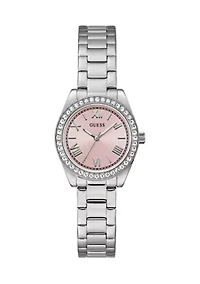 Mini Luna Ladies Silver Tone Analog Watch