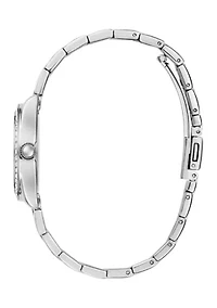 Mini Luna Ladies Silver Tone Analog Watch