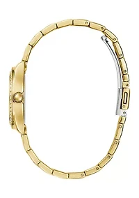 Gold Tone Analog Watch