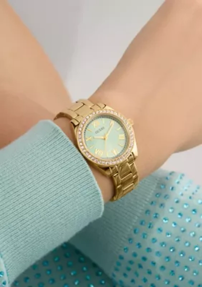 Gold Tone Analog Watch