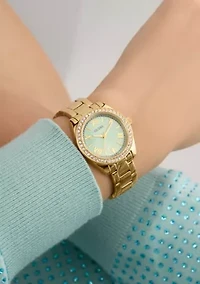 Gold Tone Analog Watch