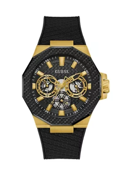 Black Gold Tone Multi-Function Watch
