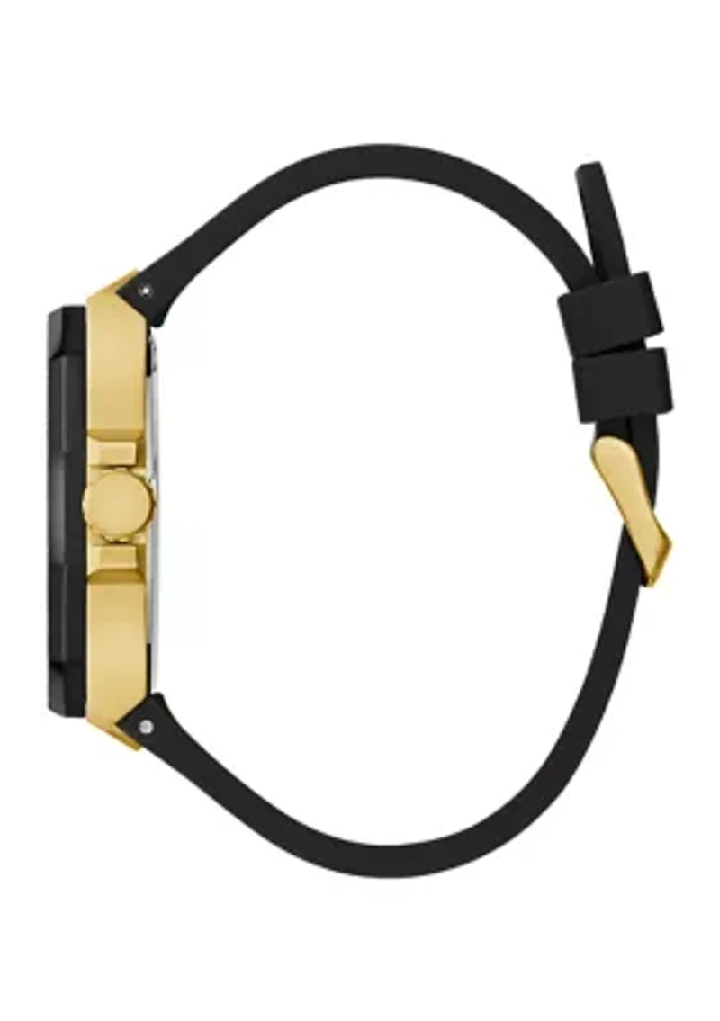 Black Gold Tone Multi-Function Watch