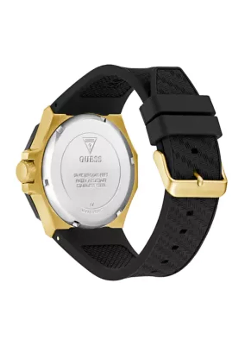 Black Gold Tone Multi-Function Watch