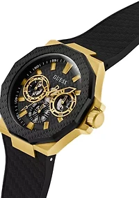 Black Gold Tone Multi-Function Watch