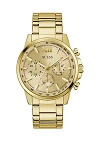  Men's Gold Tone Multi-Function Watch
