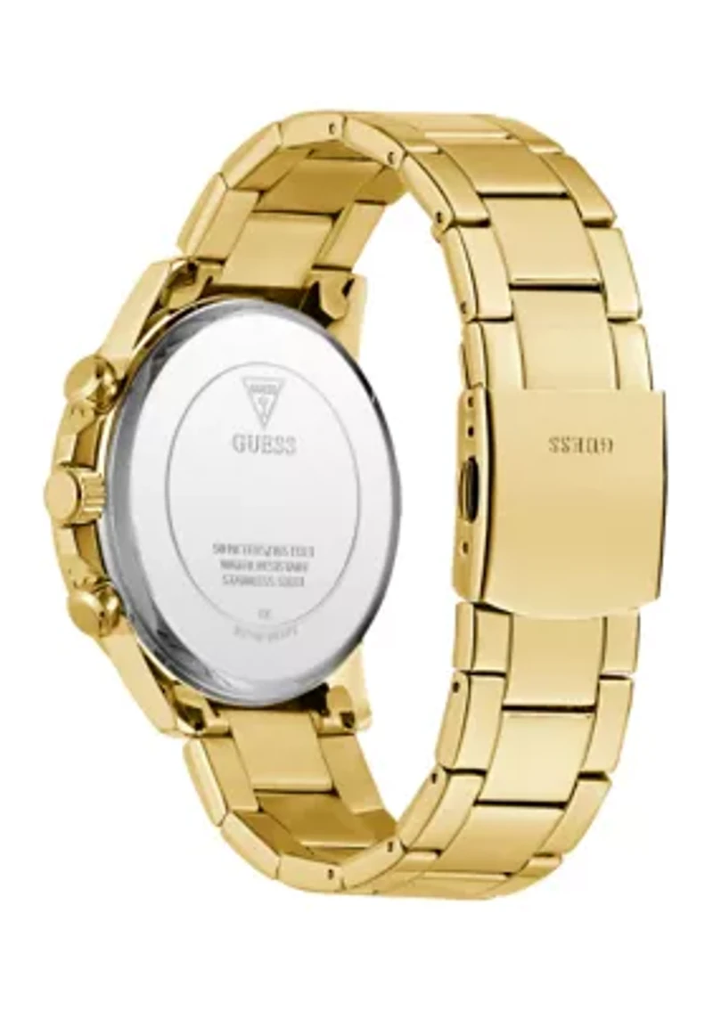  Men's Gold Tone Multi-Function Watch