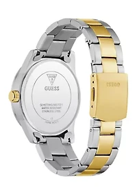 Two Tone Blue Dial Watch