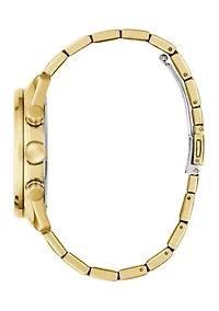  Mens Gold Tone Multi-function Watch